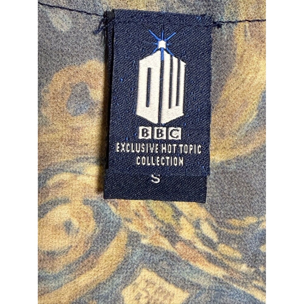 BBC Doctor Who Exploding Tardis Van Gogh Inspired Sheer Kimono w/ Fringe-Small - Picture 8 of 9